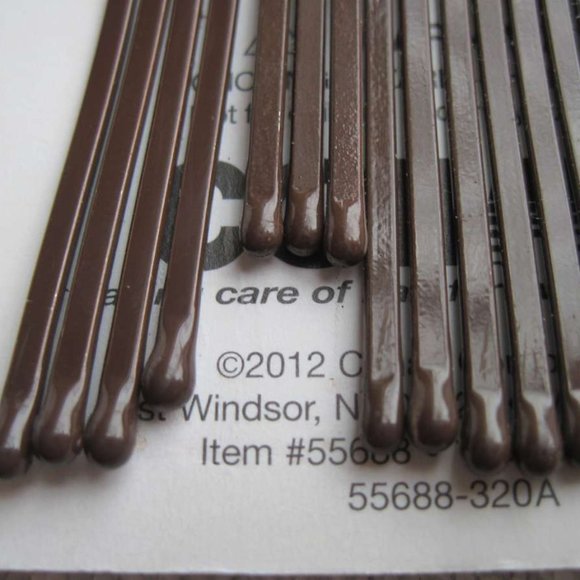 18 Conair Brown Strong Hold Pins Secure Hold Thick Hair Metal Styling Bobby Pin - Picture 4 of 5